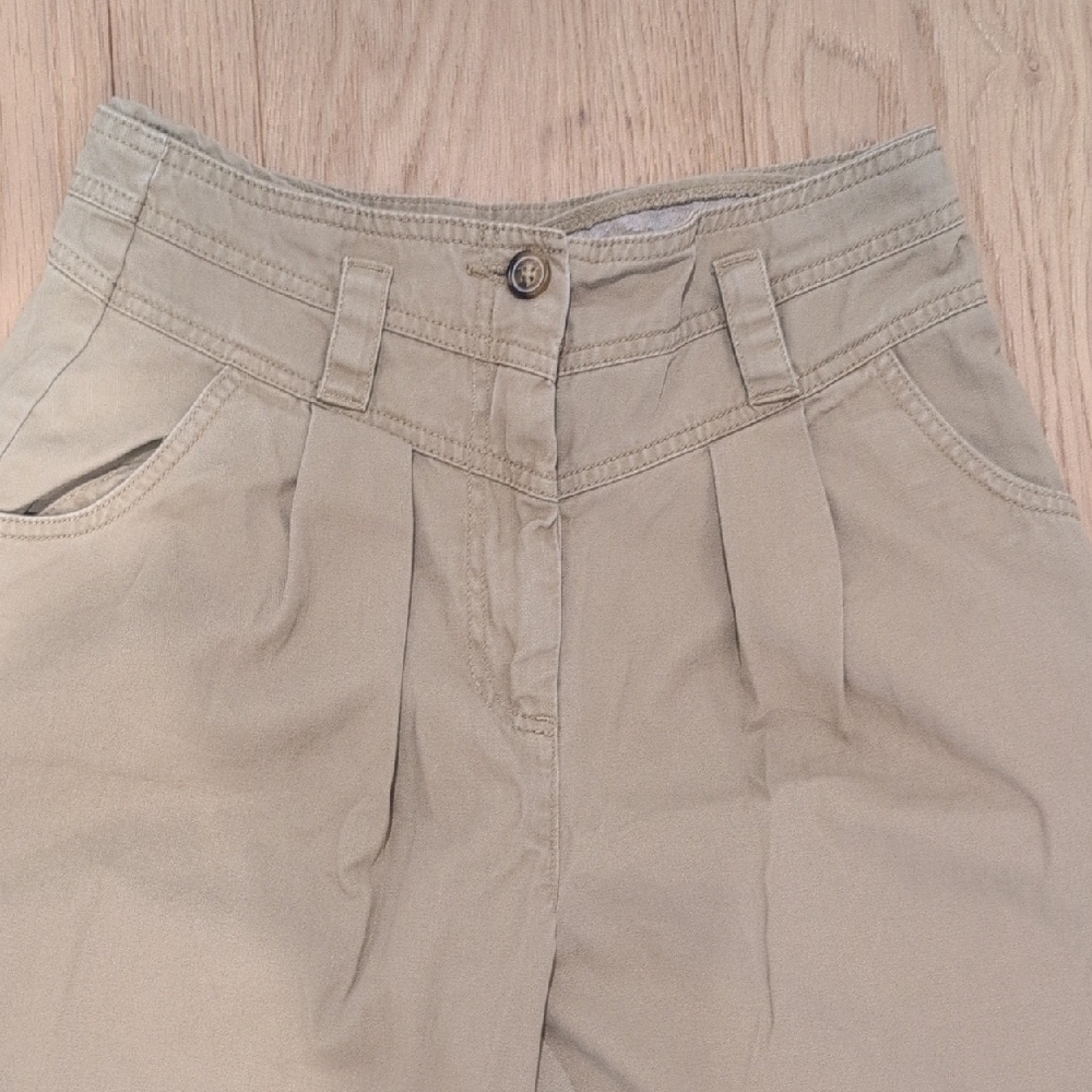 Topshop Women's Pleated Tan Trousers - Picture 4 of 4
